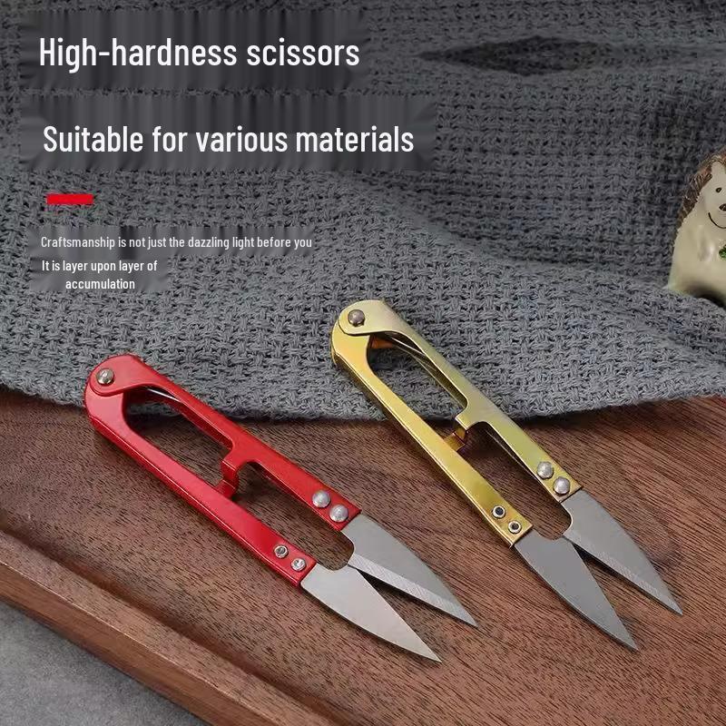 U-förmige Fadenschere aus Manganstahl für Nähen, Sticken & Schneiderei