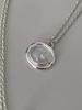 Oudstudio Vintage Button Necklace_Rainbow Moonstone