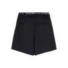 Li Ning Plain Pleated Straight Casual Shorts Women shorts Black AKSS046-3