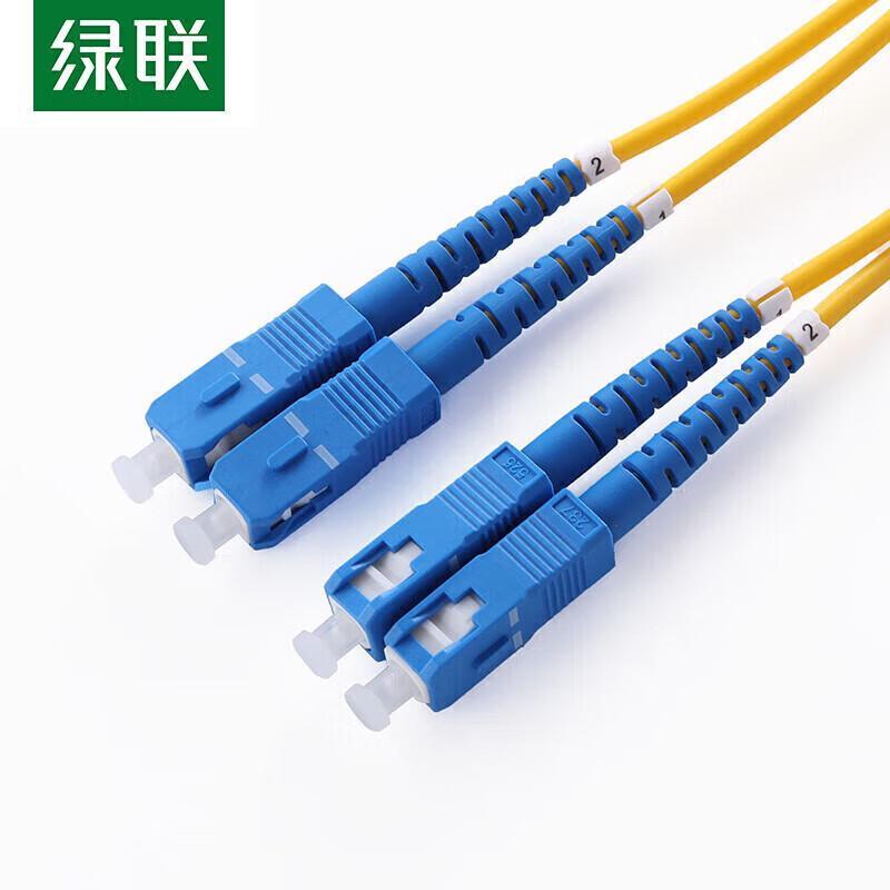 Green Alliance SC-SC Single-Mode Dual-Core Fiber Optic Patch Cord