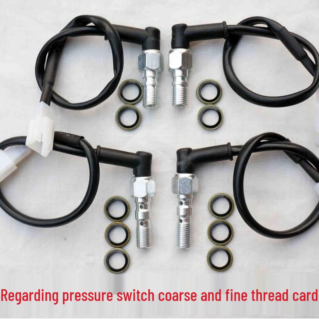

Hydraulic Brake Taillight Switch for Electric Motorcycles (M10x1, M10x1.25, 3/8-24) Standard