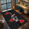 Tappeto Anime Naruto Tappeto Tappeto Grande Area Tappetino Pavimento Antiscivolo Lavabile Stanza Gamer Camera da Letto Decorazione Casa -QJY