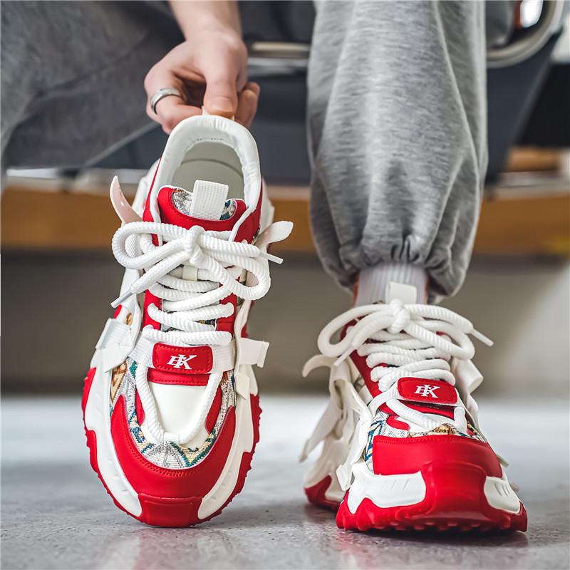 Облако водорода совместное осеннее новое чувство повседневная спортивная обувь платформа папа модные туфли 39