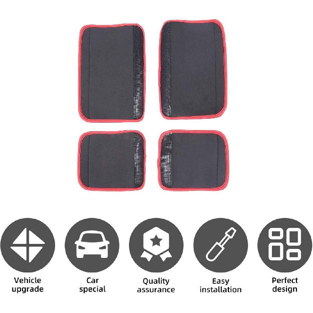 Auto Sicherheits Türgriffabdeckung Passend für Toyot@ Sienna 2021-2023 Auto Innen Türverkleidung Ziehgriff Zierleiste Abdeckung Hülse Schutz Türgriff Armlehnenabdeckung