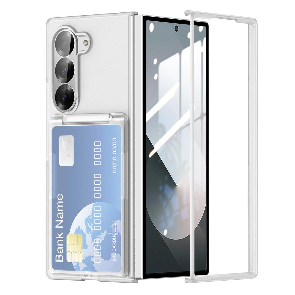 Suitable for Samsung Galaxy Z Fold7 Mobile Phone Case Folding Card Bag Bracket Imitation Leather Full Cover Dustproof Tup Jacket
