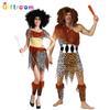 Modern European Fantasy Inspired Unisex Costume With Unique Primitive Theme Couples For