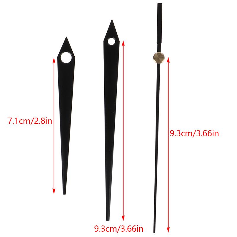 Quartz Clock Movement Mechanism Black Hands DIY Wall Clock Repair Parts Kit Tool