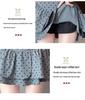 Women's Gray Polka Dot Ruffled Mini Skirt - High Waist, Fluffy, Slimming, Irregular Hem