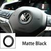 qwe3For VOLKSWAGEN VW Car Interior Steering Wheel Emblem Badge Stickers Accessories For Volkswagen GTI R-Line R Polo T5 Golf Passat