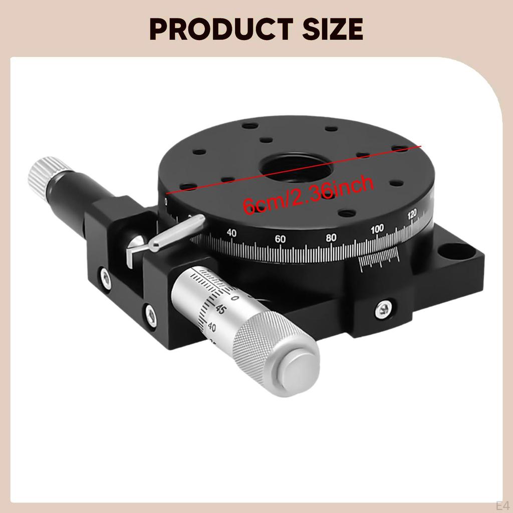 60mm Fine Tuning Optical Sliding Stage Dia 2.3inch Cross Roller Guide Accessories Simple Assembly