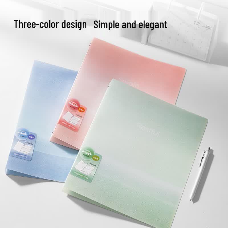 Deli A4 4-Ring Loose-Leaf Folder
