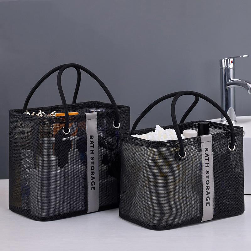 Duża siatkowa torba plażowa piaskoodporna torba podróżna z przegródką na kosmetyki zewnętrzna torba tote wodoodporna torba basenowa torba tote o dużej pojemności