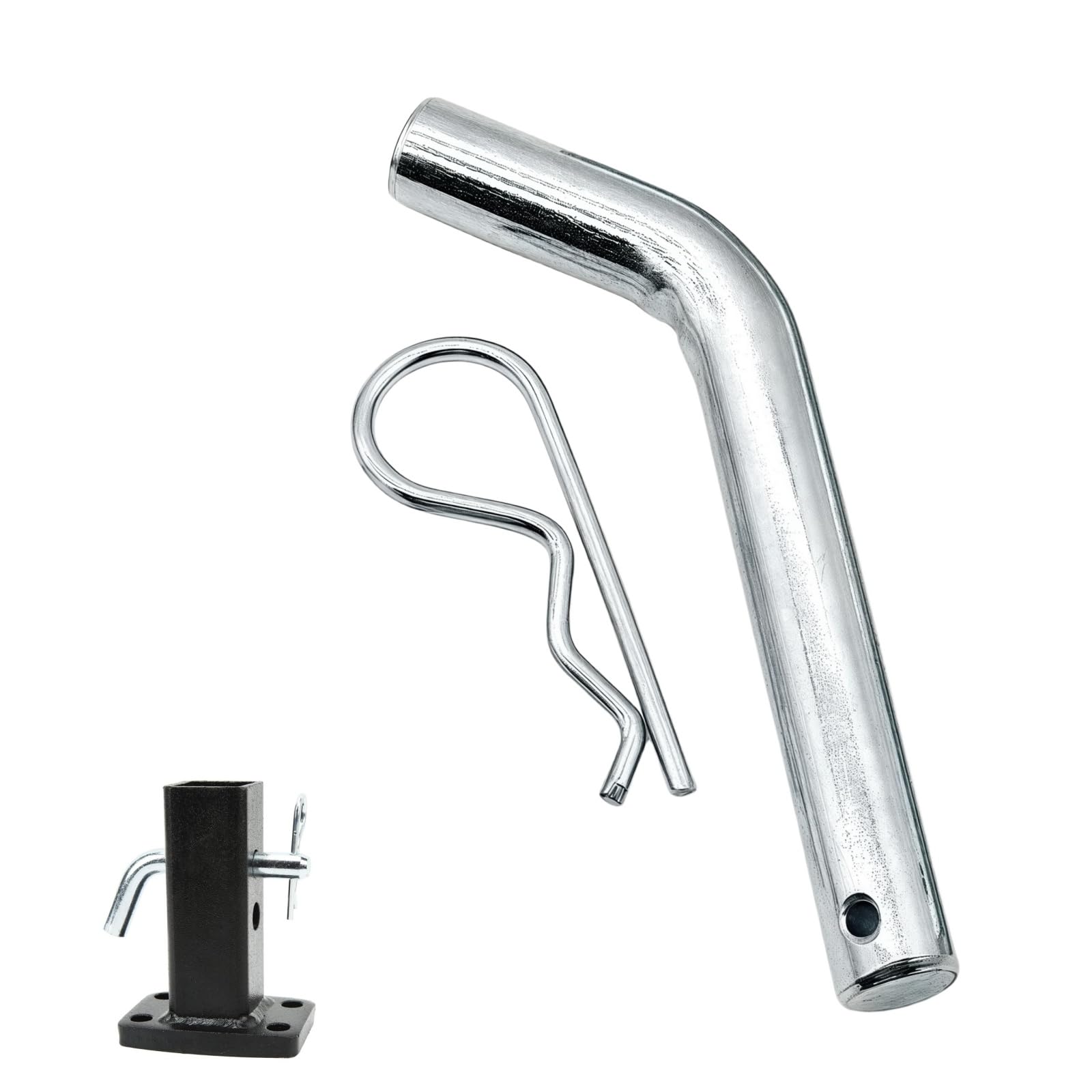 

Hitch lock pin 1.5cm with vinyl grip compatible with 2/2.5 15mm серебряный