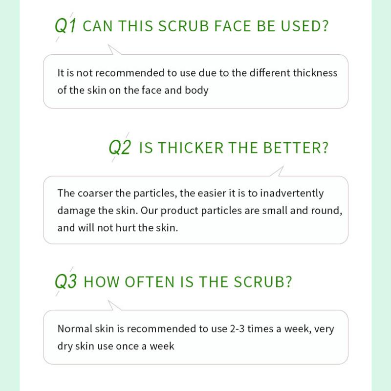 Fruit Scrub 250g SADOER Avocado Deep Cleansing Moisturizing