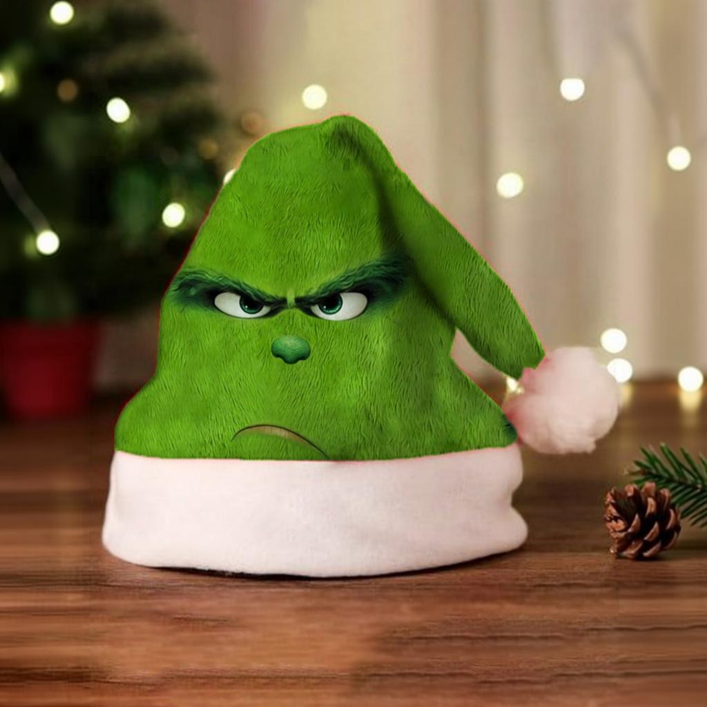 Plush Christmas Hat for Holiday Party Festive Winter Costume Accessory