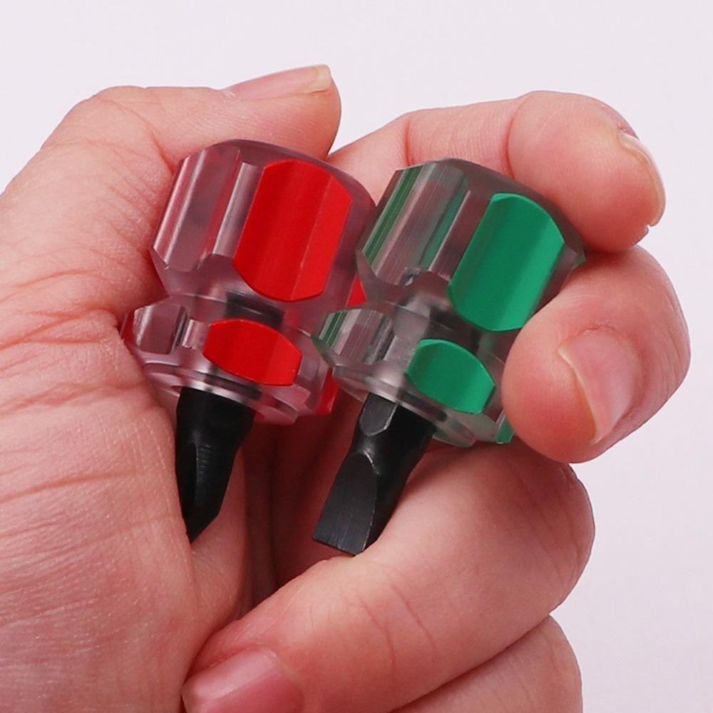 Hand Tools Mini Small Car Repair Tools Transparent Anti-slip Slotted/Phillips Screwdriver Multifunction Car Repair Screwdriver