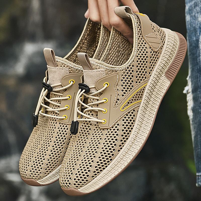 Men's Shoes Mesh Casual Running Shoes for Men Hollow Out Male Comfortable Sneakers Lightweight New Men Outdoor Casual Shoes