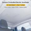Tesla Model Y Sunshade with Gesture and Voice Recognition for Enhanced Sun Protection