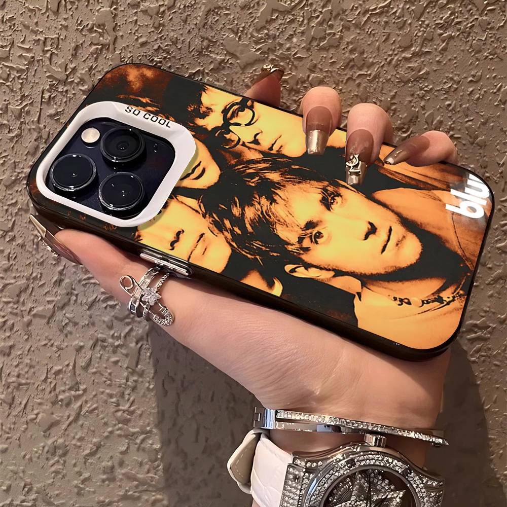 Band Musik Rapper B-Blur Vintage Phone Case For IPhone 17 16 15 14 11 12 13 Pro Max Pro Plus Colored Silver Cover