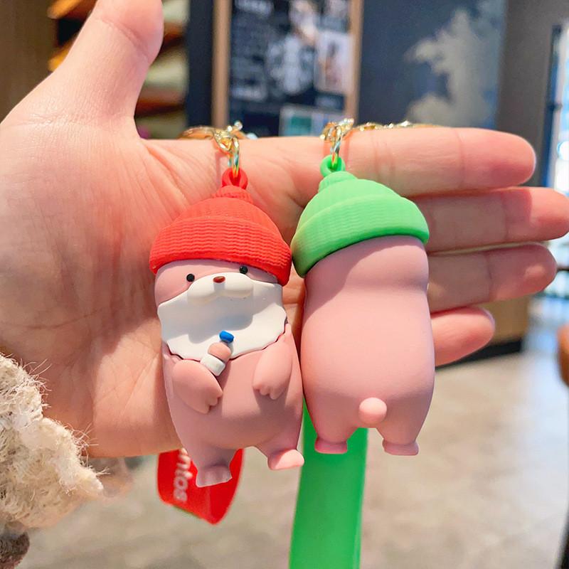 Entzückender Cartoon Seelöwen Schlüsselanhänger Süßes Tier Accessoire für Auto und Tasche