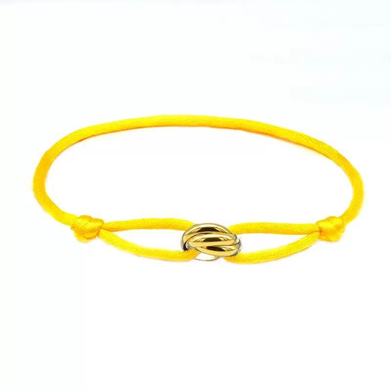 Red String Knot Bracelet with Gold Tone Charm – Adjustable Lucky Protection Bracelet for Women, Minimalist Boho Jewelry Gift