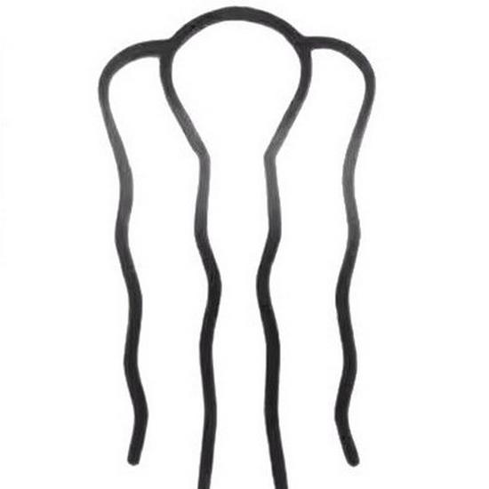 Lazy Bun Four-Tooth Comb Hairpin for Easy Hairstyles