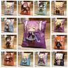 36x27cm Genshin Impact Plush Toy Kawaii  throw pillow plush Tiwat Zoo Yae Miko Tartaglia Thoma Ganyu Diluc Plush Pillow Cartoon