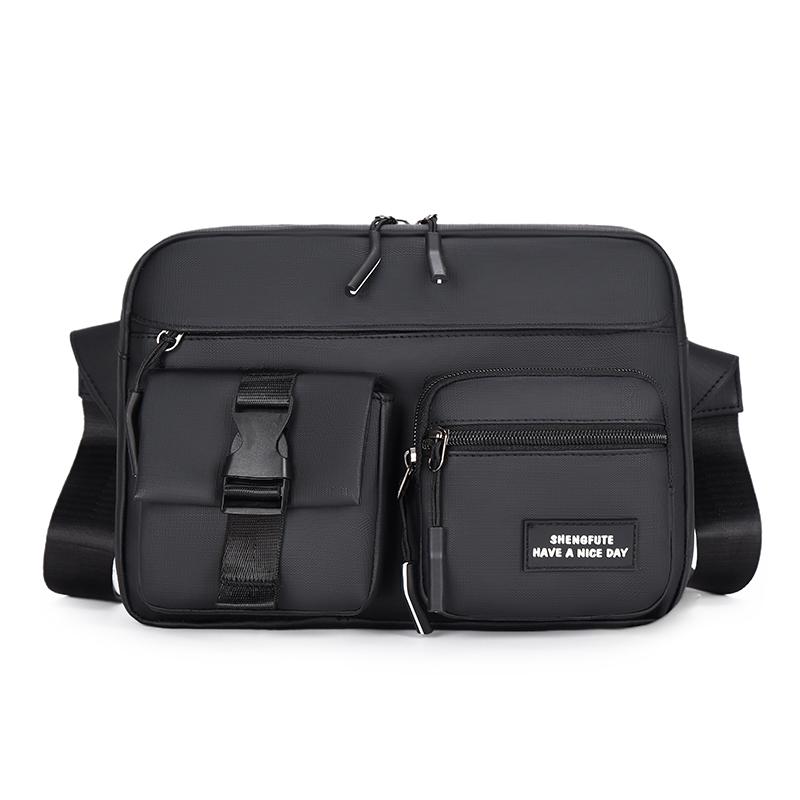 Мужская сумка-кроссбоди большой емкости – Квадратная поясная сумка с множеством отделений для активного отдыха и путешествий