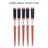 5Pairs Wooden Chopsticks Tangled Line NonSlip Sushi Chopsticks for Hotel Household Restaurant(Brown )