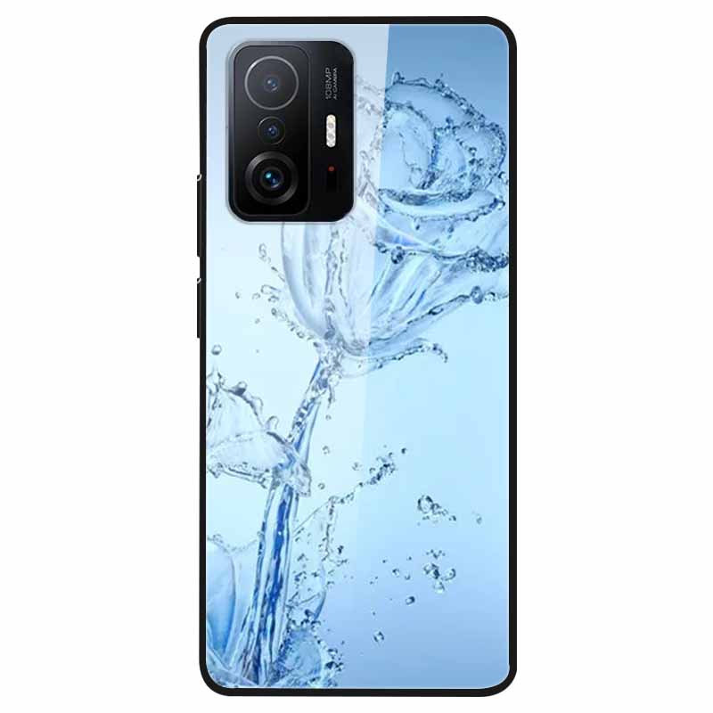 Luxury Case for Xiaomi Mi 11T Pro Cover Tempered Glass Cover for Xiaomi 11T 11 T Pro Phone Case for Xiaomi 11TPro Fundas 2021