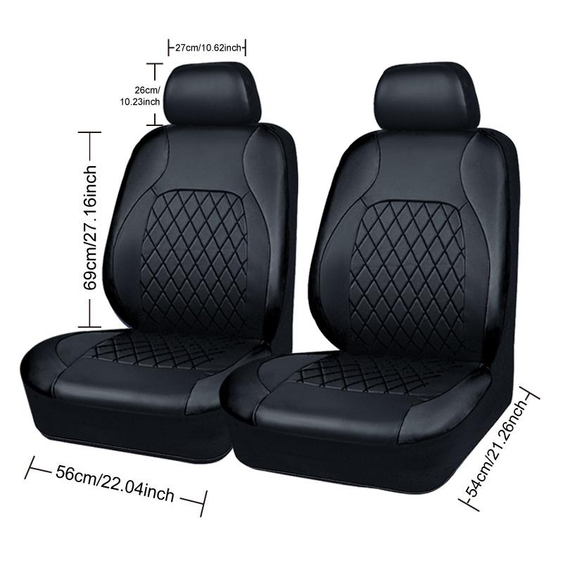 All Season Quited PU Leather Car Seat Cover Full Surrounded Seat Protector Waterproof Universal Fit Sedan Suv Pick-up Truck Seat
