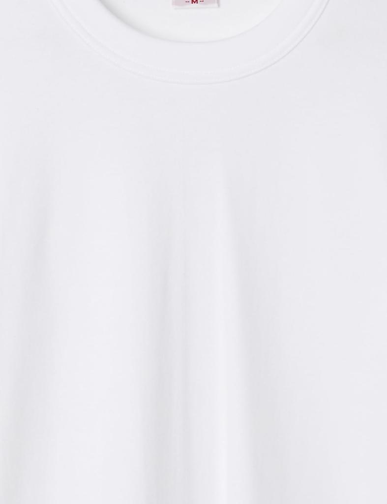 BVD Crew Neck Long Sleeve Warm Thick Smooth Size M Men's T-Shirt, Innerwear, 100% Cotton, Fabric, White,