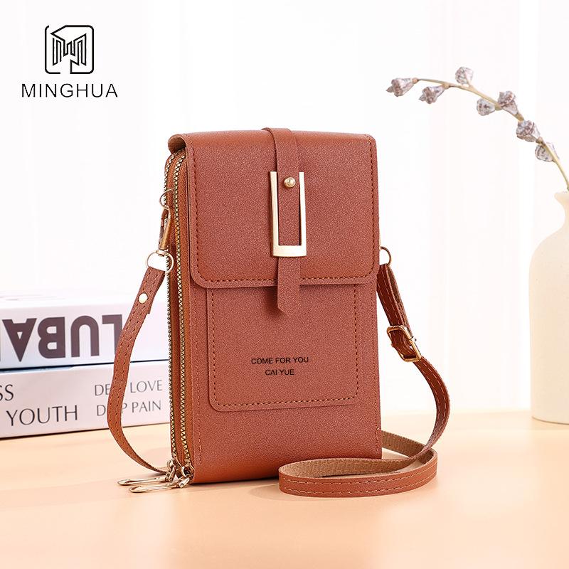 Mobile phone bag, women's crossbody bag, lightweight mini women's shoulder bag, touch screen