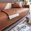 Modern Waterproof Sofa Cover Technology Leather Cloth Solid Sofa Towel Couch Cover Anti-slip Cushion Multi-Size Sofa Protector
