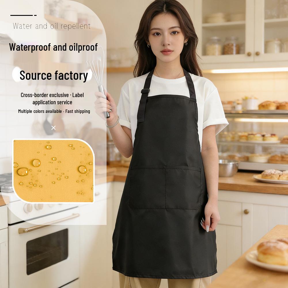 New Style Stain-Proof Neck Apron: Ultra-Thin, Custom Logo, Perfect for Kitchen, Painting, and Catering.