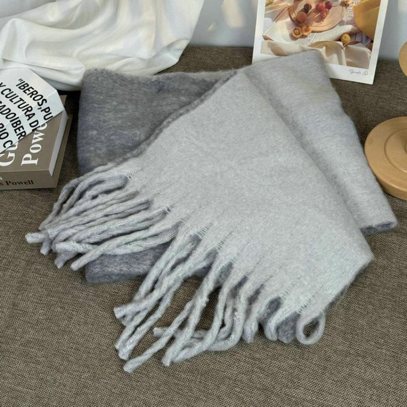 New Maillard imitation cashmere plaid scarf women's winter high-end versatile shawl thickened warm scarf