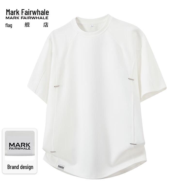 MARK FAIRWHALE Men s Premium Spliced Crew Neck Loose Fit T-Shirt XL