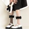 Fluffy Lace Calf Socks Women'S Summer Thin Transparent Stacking Socks Japanese Sweet And Cold Lolita Jk Socks