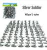 Military Simulation Model Soldier Set - 100-Piece War Scene Toy Set for Kids