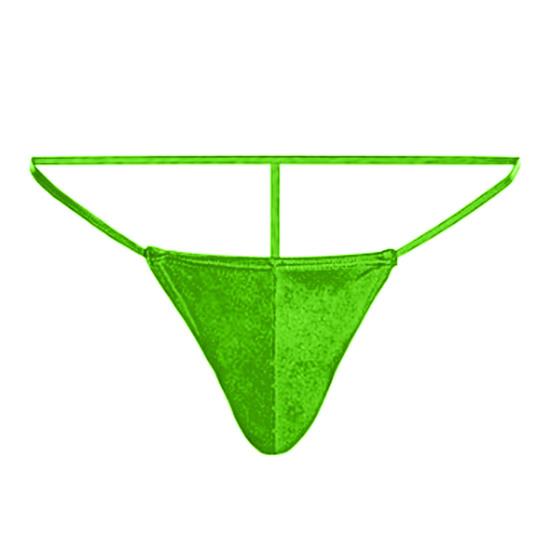 Sexy Men Thong Low-rise U-Convex T-String Style Breathable Underwear Free Movement Solid