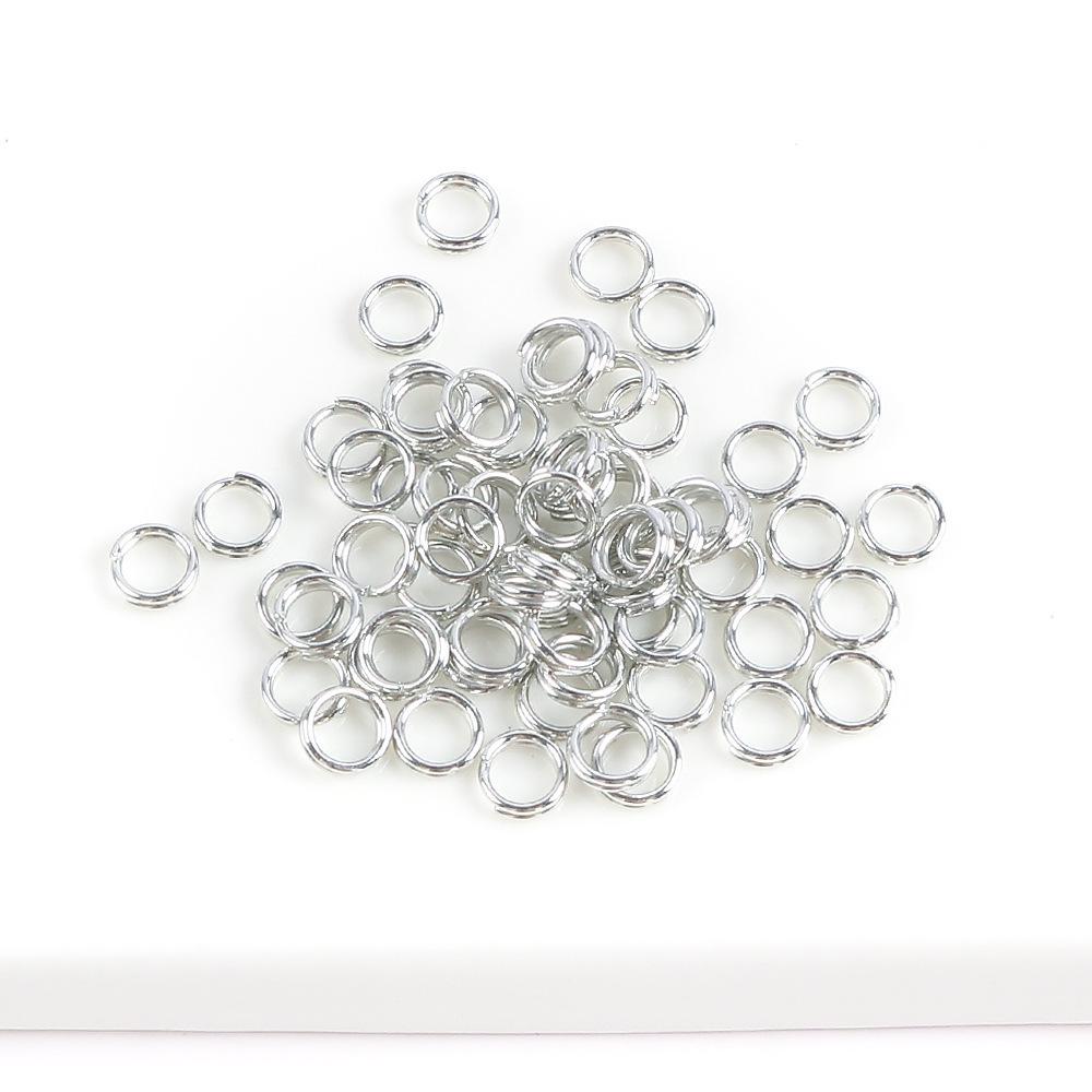 4-20mm Double Loop Jump Rings for DIY Jewelry and Keychain Accessories