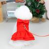 Warm Fleece Dog Princess Dress Autumn Winter Pet Skirt Traction Ring Small Dogs Cats Puppy Yorkies Maltese