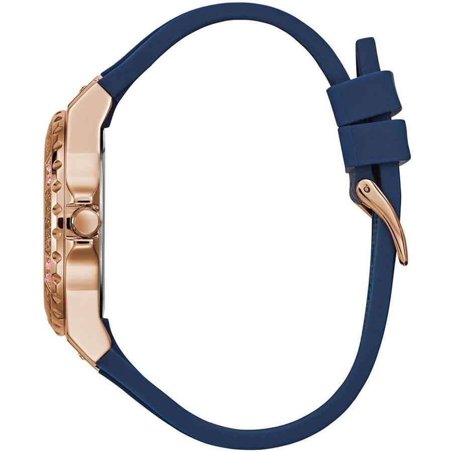 Ladies' Quartz Watch, Quartz Movement, Stainless Steel Case, Rubber Strap, Pointer Display, Suitable For Daily, Sports And Other Occasions W1053L1