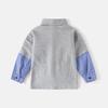 Boys' Sailing Label Polo Shirt Long Sleeves T-shirt Spring and Autumn Kids Lapel Underwear Blouse Baby Fake Two-Piece Tops
