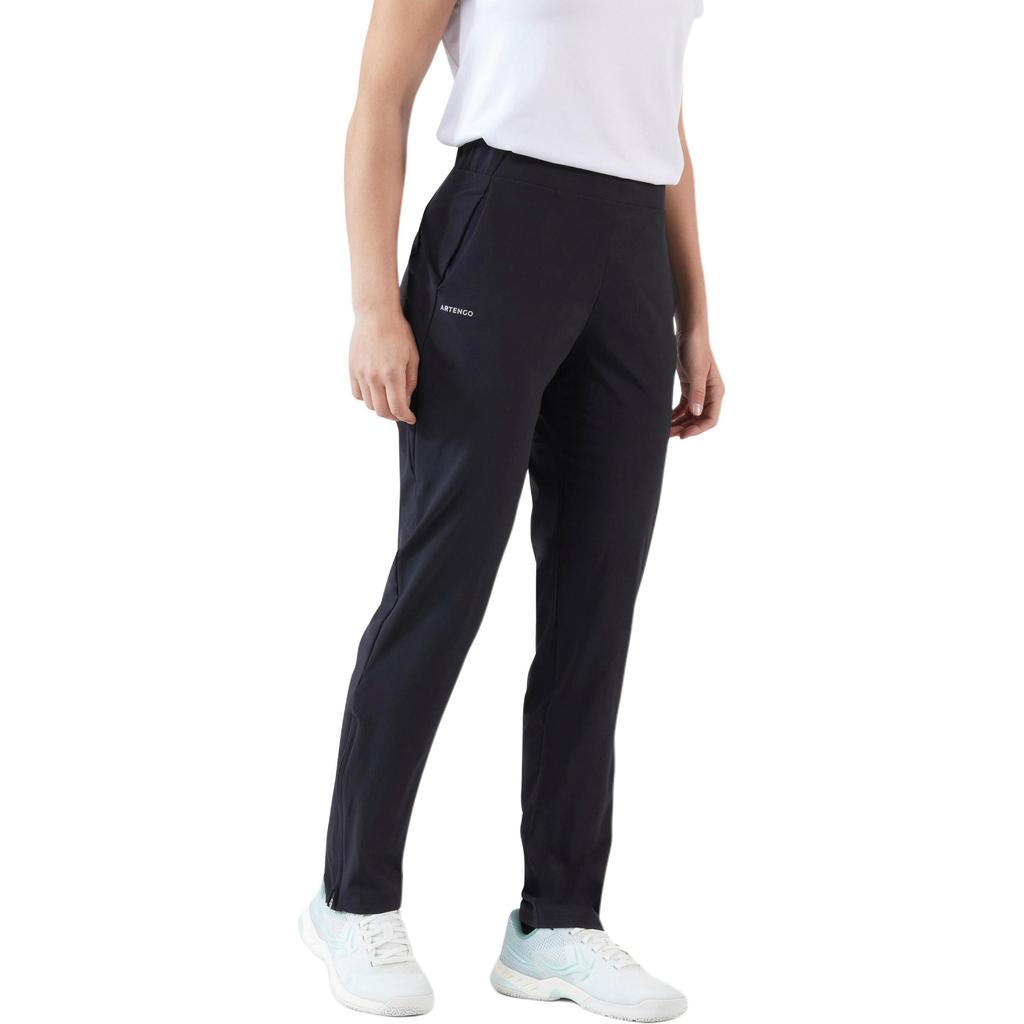 DECATHLON 500 Lightweight Solid Colour Warm Straight Quick Dry Trousers Women's Black