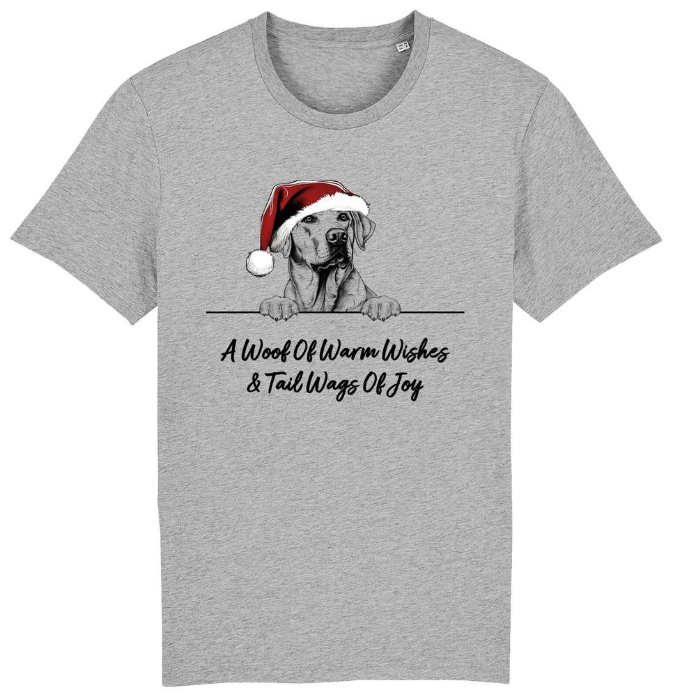 

LABRADOR RETRIEVER Christmas Dog T-Shirt Adults Kids Woof Wishes Tail Wags Xmas 4XL