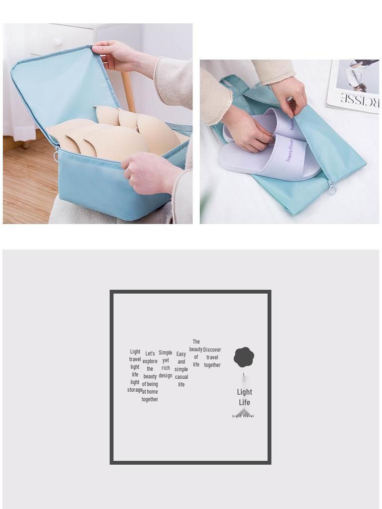 Travel Organizer Bag Set: 8-Piece Portable Suitcase Storage & Clothes Pouches - Large Capacity, Classified Organizers