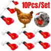 Dispensador Automático de Agua para Pollos Bebedero de Plástico para Aves Tubería Recta Gallinero Automático Sistema de Agua Potable
