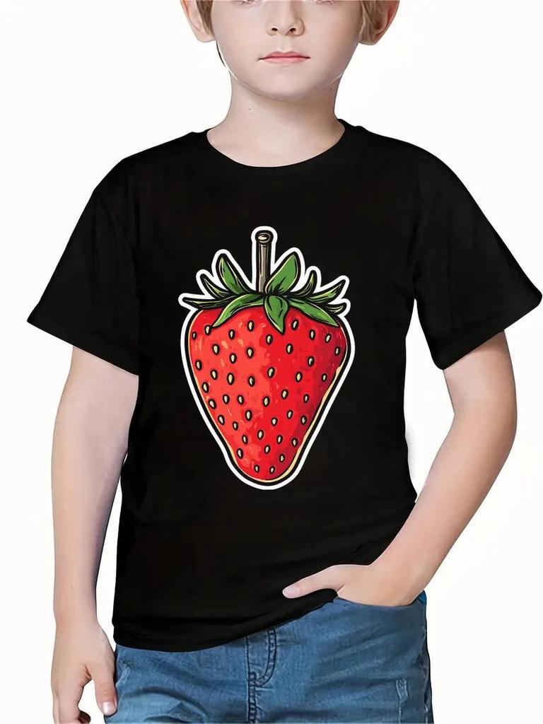 Pure Cotton Solid Color Children's Short-Sleeve T-Shirt for Girls and Boys