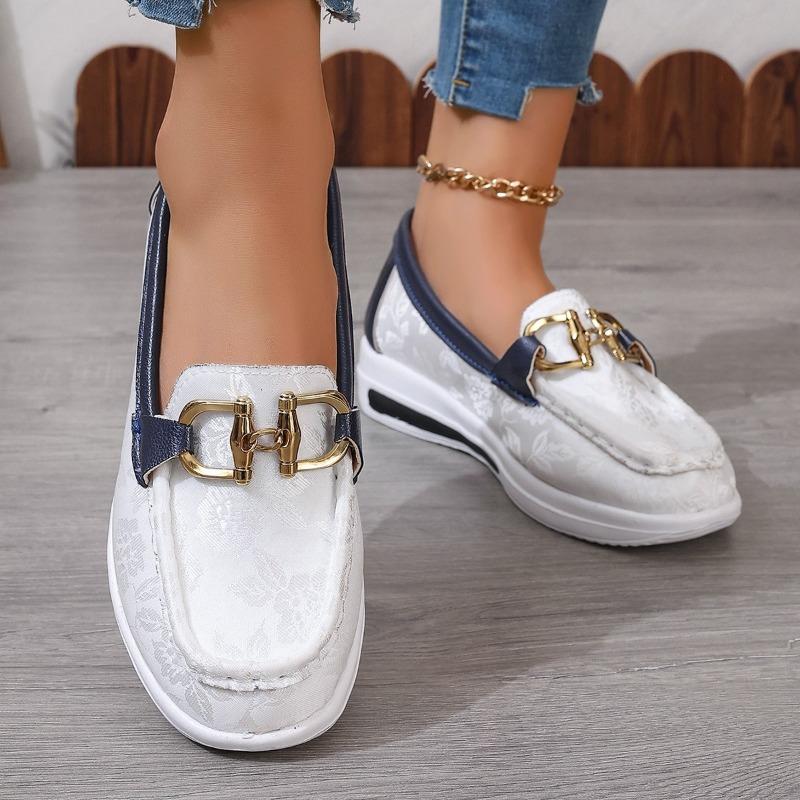 Fashion Women Sneakers Waterproof Fashion Round Toe Sneakers Woman Daily Casual Shallow Mouth Slip-on Walking Vulcanized Shoes for Women